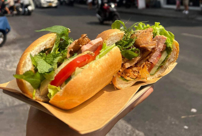 Vegetarian Banh Mi in Ho Chi Minh City